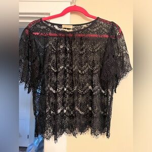 Urban outfitters black lace top